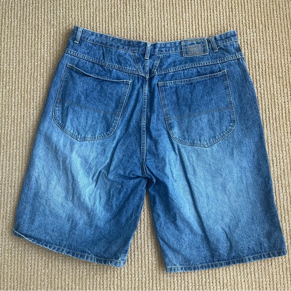 MARITHE FRANCOIS GIRBAUD Jean Shorts Blue Cotton Denim Jorts Men’s SZ 42 - Picture 4 of 16